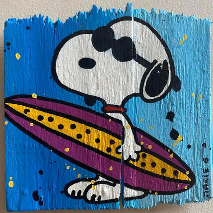 Painting Surf by Marie G. | Painting Pop-art Acrylic, Wood Pop icons