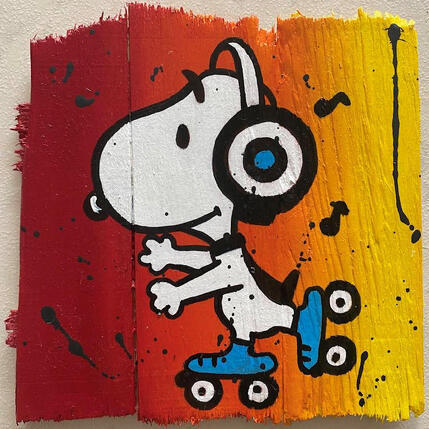 Painting Balade en musique by Marie G.  | Painting Pop-art Acrylic, Wood Pop icons