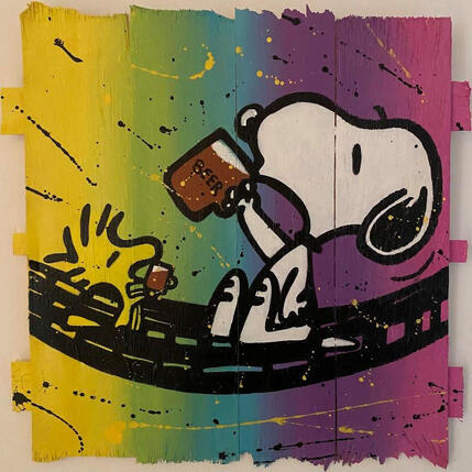 Painting Love beer by Marie G. | Painting Pop-art Acrylic, Wood Pop icons