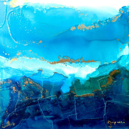 Painting F1 No Name 10050-20433-20260608-2 by Depaire Silvia | Painting Abstract Acrylic Landscapes, Marine, Minimalist