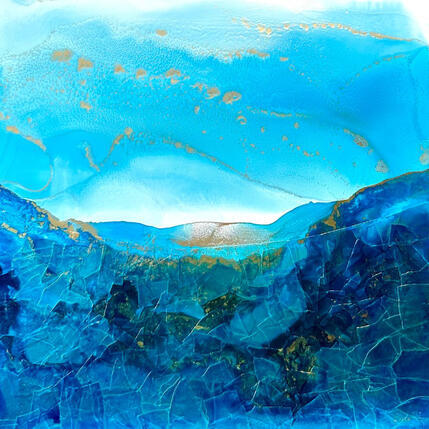 Peinture F3 No Name 10050-20433-20260608-11 par Depaire Silvia | Tableau Abstrait Acrylique Marine, Minimaliste, Paysages