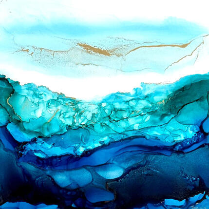 Painting F4 No Name 10050-20433-20260608-20 by Depaire Silvia | Painting Abstract Acrylic Landscapes, Marine, Minimalist