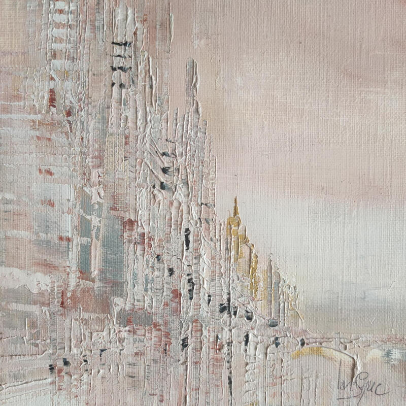 Gemälde Lumière nacrée von Levesque Emmanuelle | Gemälde Öl