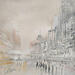 Painting Les couleurs Haussmanniennes 2 by Levesque Emmanuelle | Painting Oil