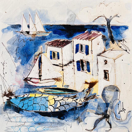Painting Outremer by Colombo Cécile | Painting