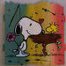 Painting F3 Dans le nid by Marie G. | Painting Pop-art Pop icons Wood Acrylic