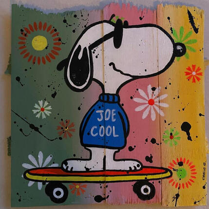 Painting F3 JOE cool by Marie G.  | Painting Pop-art Acrylic, Wood Pop icons