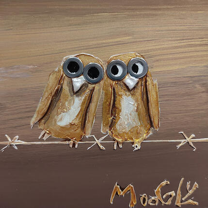Painting Calinothérapius by Moogly | Painting Raw art Acrylic, Pigments, Resin Animals