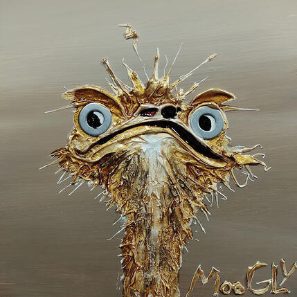 Gemälde Vérifius von Moogly | Gemälde Art brut Acryl, Harz, Pigmente Pop-Ikonen, Tiere