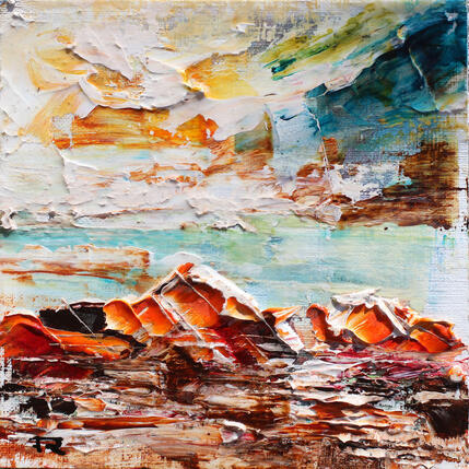 Painting Sedona Mesa airport view 4 by Reymond Pierre | Painting Figurative Oil Landscapes