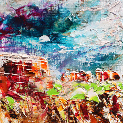Painting Arizona wind 1 by Reymond Pierre | Painting Figurative Oil Landscapes