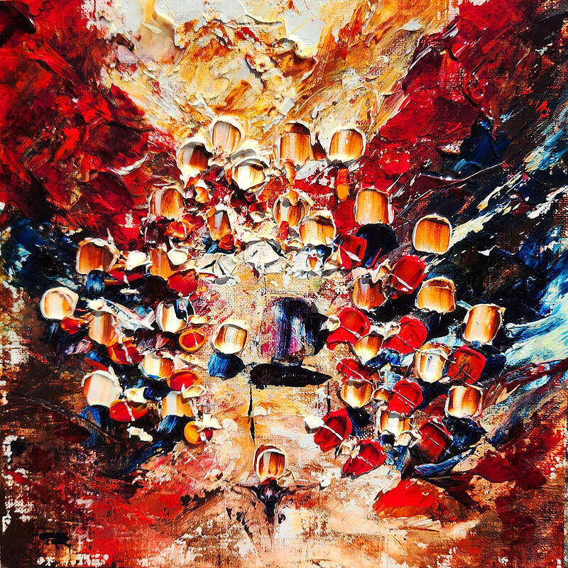 Painting Concert 1 by Reymond Pierre | Painting Figurative Music Oil