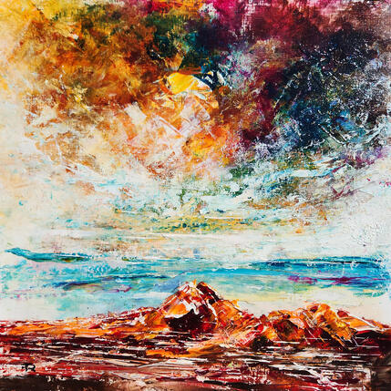 Painting Sedona Mesa airport view 2 by Reymond Pierre | Painting Figurative Oil Landscapes