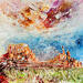 Painting Counterhouse Butte and Bell rock 2 by Reymond Pierre | Painting Figurative Oil