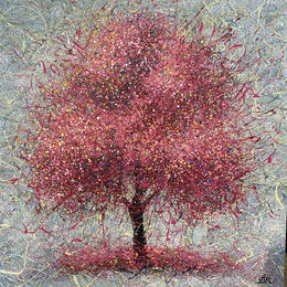 Painting CR7 Sakura breath by Antoniuk Nadiia | Painting Impressionism Acrylic Nature