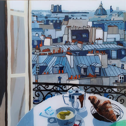 Peinture Un peu tôt pour un thé vert ! par Auriol Philippe | Tableau