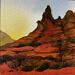 Painting Sedona 355 by Seruch Capouillez Isabelle | Painting Figurative Urban Watercolor