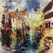 Painting Strasbourg Petite France by Reymond Pierre | Painting Figurative Oil