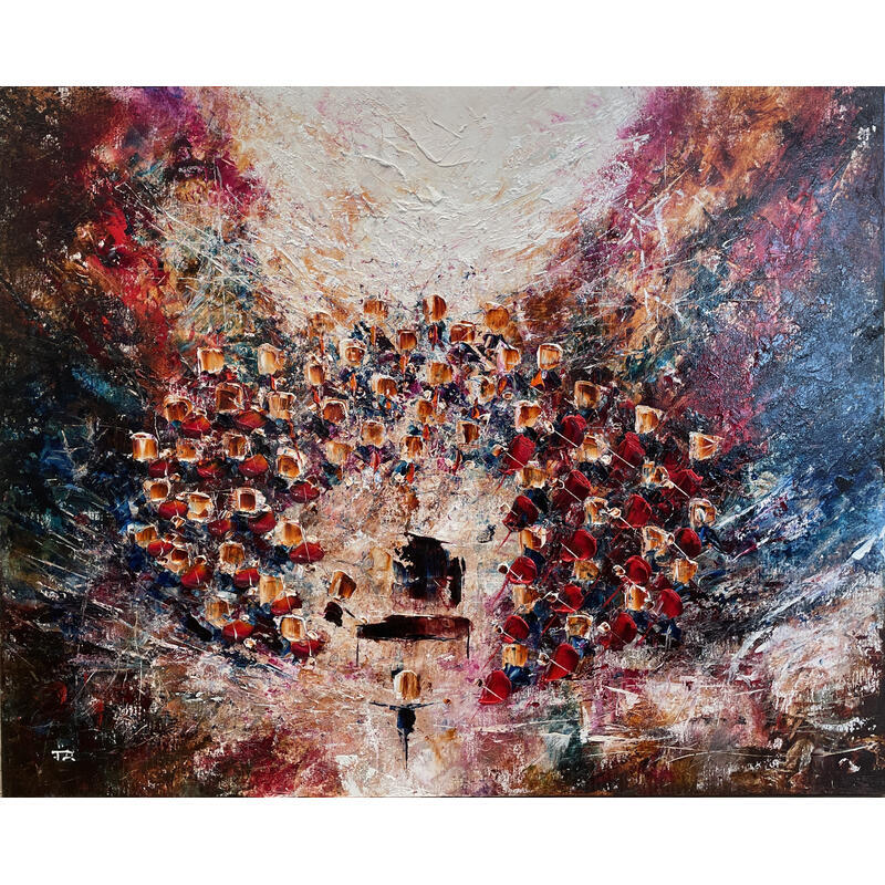 Painting Concert Zao by Reymond Pierre | Painting Figurative Oil