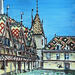 Gemälde Les Hospices de Beaune von Touras Sophie-Kim | Gemälde Realismus Stillleben Öl