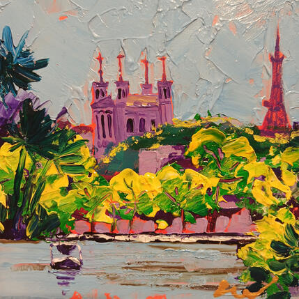 Painting Fourvière en plein été by Sheremet Ion | Painting