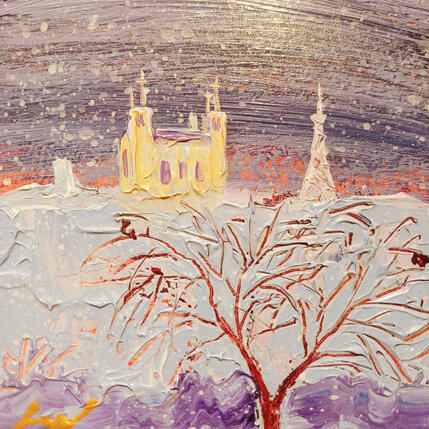 Painting Fourvière sous la neige by Sheremet Ion | Painting