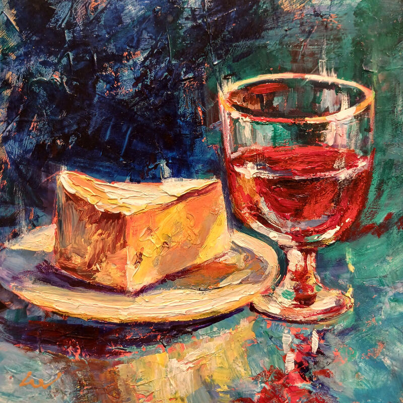 Painting Pause Lyonnaise by Sheremet Ion | Painting