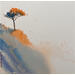 Peinture Les giboulées orange par Langeron Stéphane | Tableau Figuratif Paysages Aquarelle