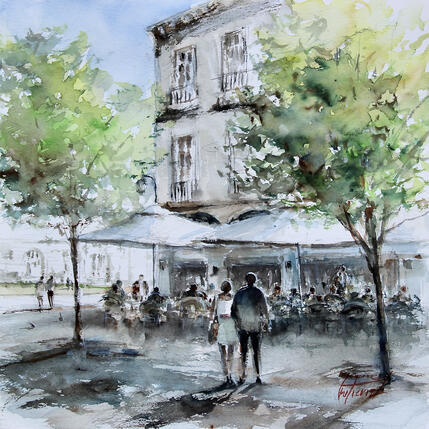 Peinture La bonne adresse. 