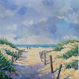 Painting PLAGE SAUVAGE AU TOUQUET by Euger | Painting