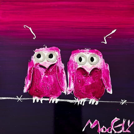 Painting EPARPILLUS by Moogly | Painting Raw art Acrylic, Pigments, Resin Animals, Pop icons