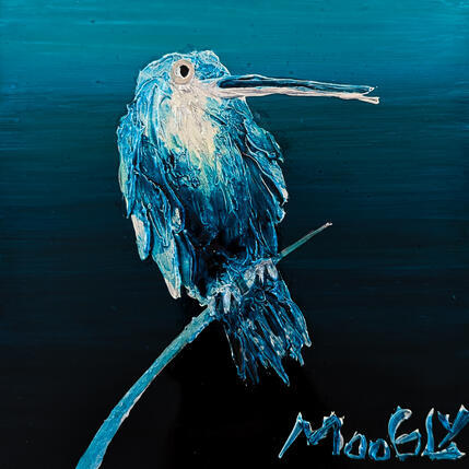 Painting BRINDILLUS by Moogly | Painting Raw art Acrylic, Pigments, Resin Animals, Pop icons