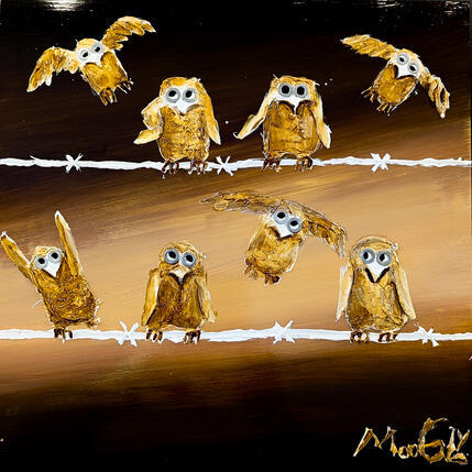 Painting TERMINUS by Moogly | Painting Raw art Acrylic, Pigments, Resin Animals
