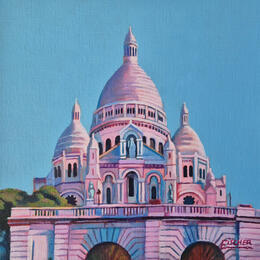 Peinture Sous le ciel de Paris  par Emma Fischer | Tableau