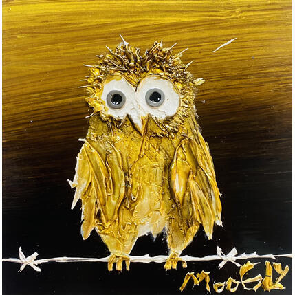 Peinture BIENVEILLUS par Moogly | Tableau Art Singulier Acrylique, Pigments, Résine Animaux