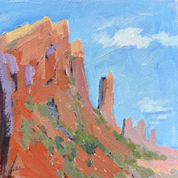 Painting Take In The View by Carrillo Cindy  | Painting Impressionism Acrylic Landscapes, Pop icons