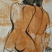 Painting la vie à deux by Chaperon Martine | Painting Figurative Nude Acrylic