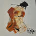 Painting evangile 1 by Chaperon Martine | Painting Figurative Nude Acrylic
