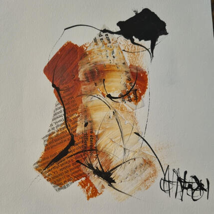 Painting evangile 1 by Chaperon Martine | Painting Figurative Acrylic Nude, Pop icons