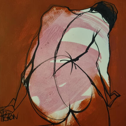 Painting beaute by Chaperon Martine | Painting Figurative Acrylic Nude, Pop icons
