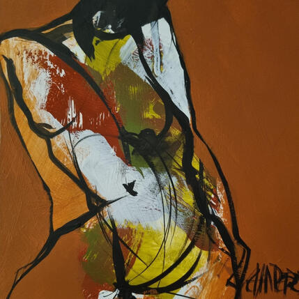 Painting histoire de vie by Chaperon Martine | Painting Figurative Acrylic Nude, Pop icons