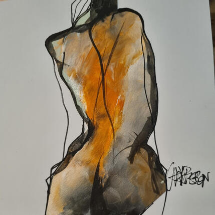 Painting ete 2026 by Chaperon Martine | Painting Figurative Acrylic Nude, Pop icons
