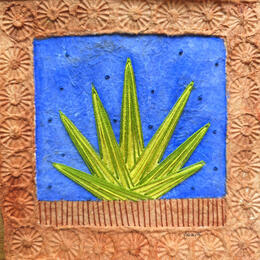 Painting Agave Spirit by Vazquez Laila | Painting Subject matter Textile, Watercolor