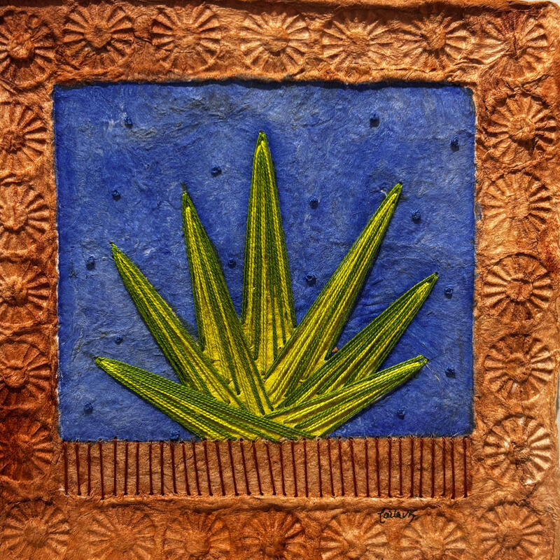 Painting Agave Spirit by Vazquez Laila | Painting Subject matter Watercolor Textile