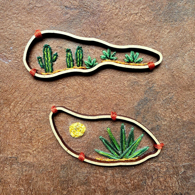 Painting Sculpted by Nature by Vazquez Laila | Painting Figurative Nature Wood Textile