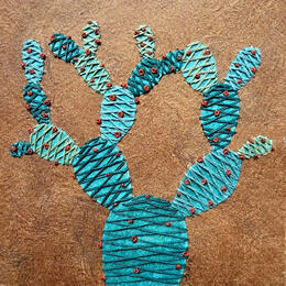 Painting Desert Icon by Vazquez Laila | Painting Figurative Textile, Watercolor Nature