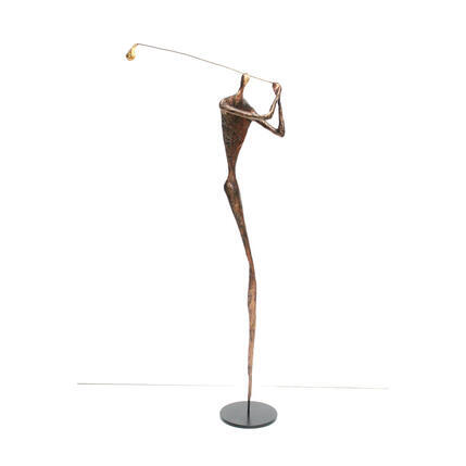 Skulptur Golfeur von Renoux Vanessa | Skulptur Figurativ Metall Sport