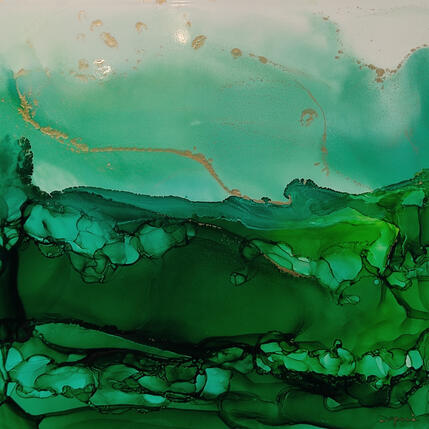 Gemälde Poésie Végétale 2766 von Depaire Silvia | Gemälde Abstrakt Acryl Pop-Ikonen