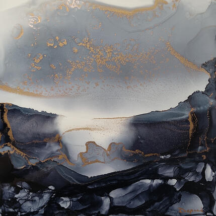 Peinture Poésie Minérale 2315 par Depaire Silvia | Tableau Abstrait Acrylique