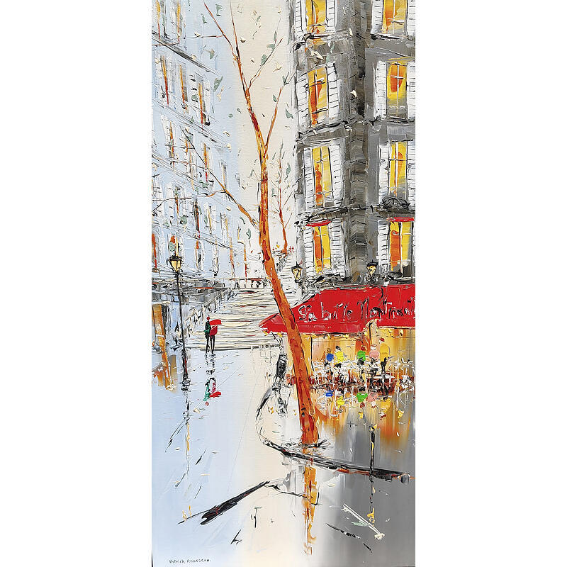 Painting Au petit vin blanc by Rousseau Patrick | Painting Figurative Oil Urban